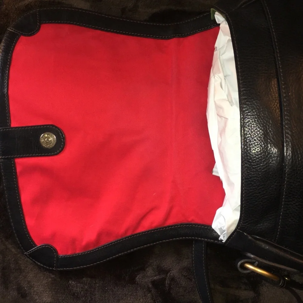 Dooney & Bourke Florentine Full Flap Saddle Bag in Black - Picture 9 of 12